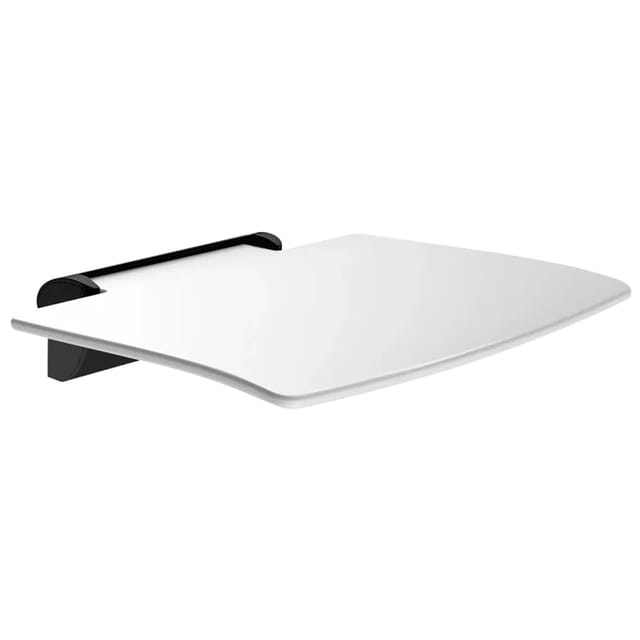 Delabie Duschklappsitz abnehmbar Be-Line ohne Fuß Alu matt schwarz