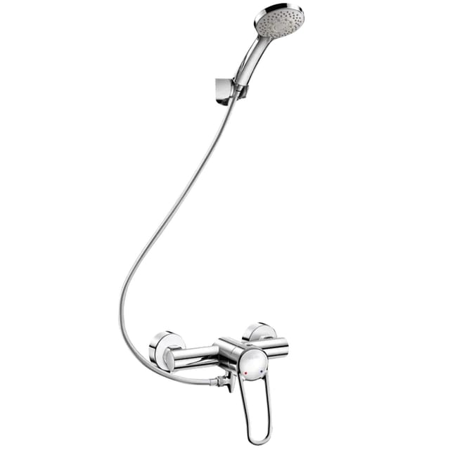 Delabie Duschsystem selbstentleerend mit Armatur 2739S Securitouch, Standard.