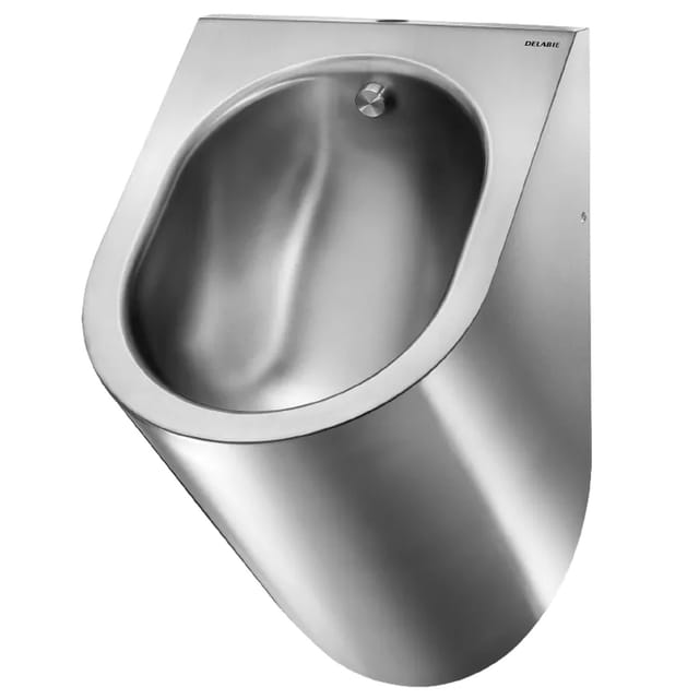 Delabie Urinal DELTA wandhängend Anschluss oben Edelstahl 1.4301 satiniert