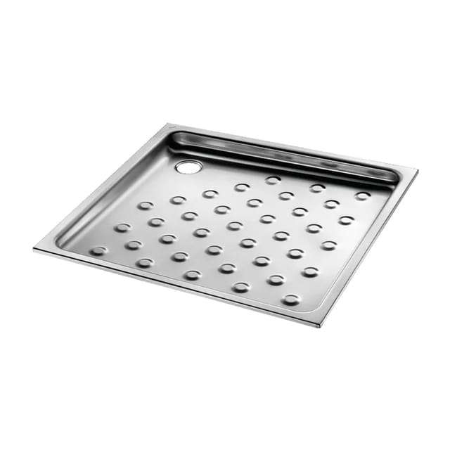 Delabie Brausetasse 700 x 700 mm Einbauhöhe 60 mm Edelstahl 1.4301 satiniert