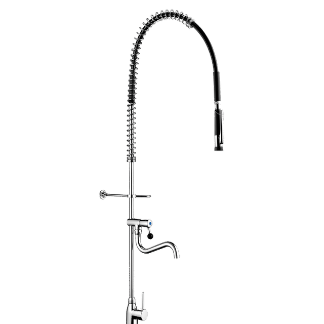 Delabie Geschirrspülbrause Garnitur 433010 Einhebelmischer mit Handbrause