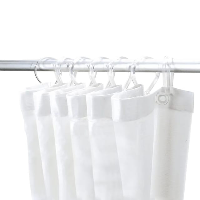 Delabie Duschvorhang 90 x 200 cm PVC weiß