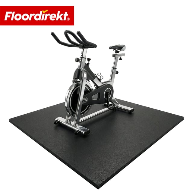 Floordirekt Bodenschutzmatte Unterlegmatte Schutzmatte für Fitnessgeräte 100 x 100 x 1 cm