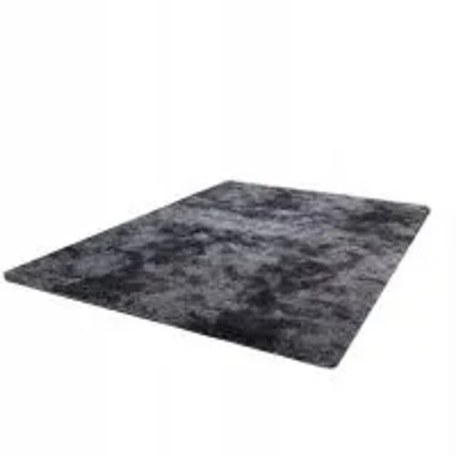 Rebiko Plüschteppich Weich Shaggy Dunkelgrau 60 X 90 Cm Pelzig