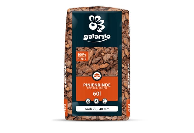 Galamio Rindenmulch Pinie Grob 60l x 12 Sack 720l 12er Palette