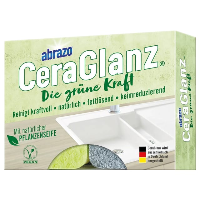 abrazo Schwämme CeraGlanz Die Grüne Kraft 1 x 2 Stück