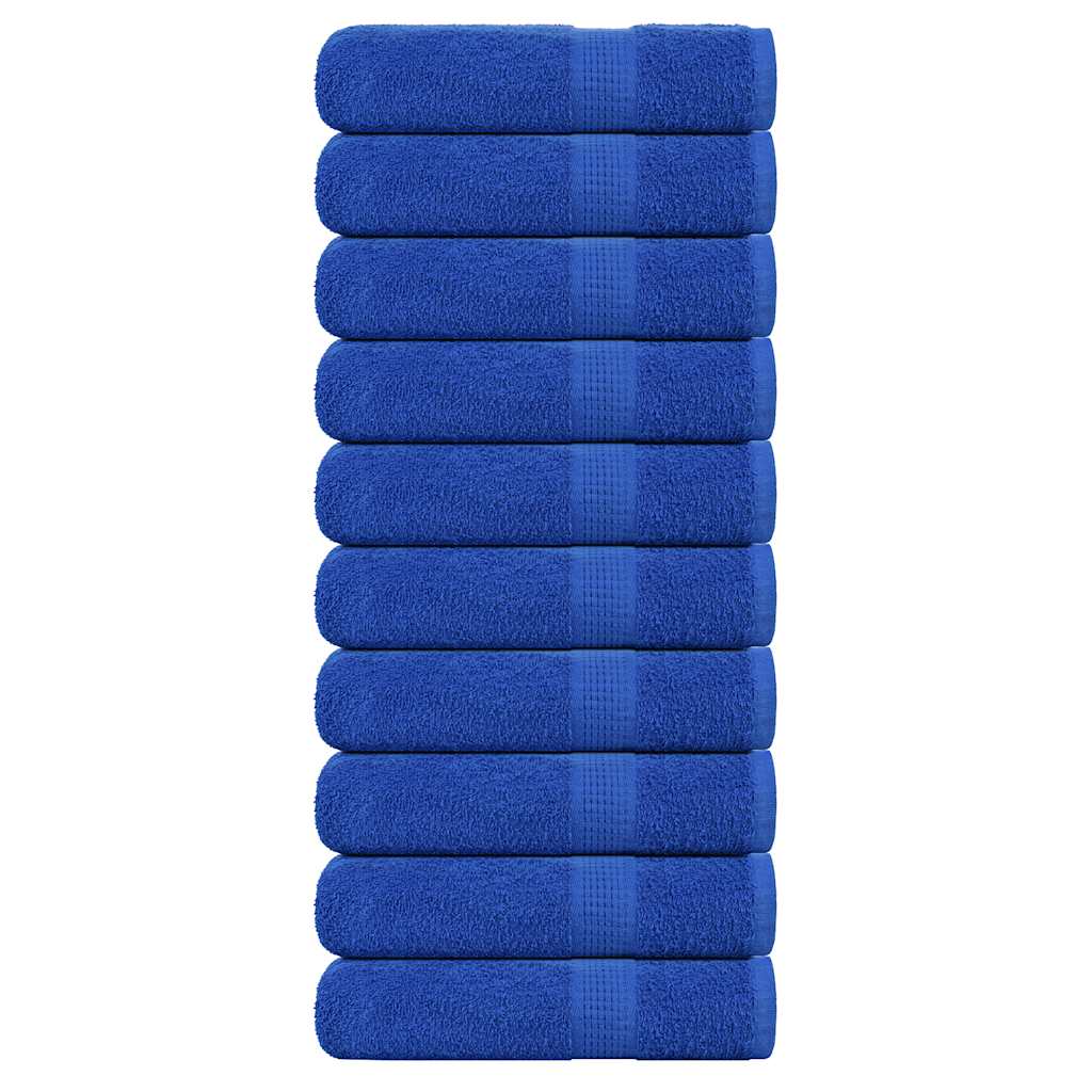 Duschtücher 10 Stk. Blau 70x140 Cm 360 G/m² 100% Baumwolle Vidaxl