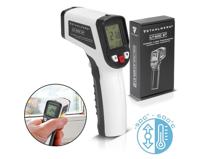 STAHLWERK Infrarot-Laser-Thermometer ILT-600 ST -50C° bis 600°C Pyrometer