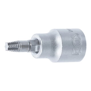 BGS Schraubenausdreher Bit Einsatz Antrieb Innenvierkant 10 Mm 3 8 Zoll Für Defektes T Profil Für Torx T27 7098 T27