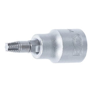 BGS Schraubenausdreher Bit Einsatz Antrieb Innenvierkant 10 Mm 3 8 Zoll Für Defektes T Profil Für Torx T27 7098 T27