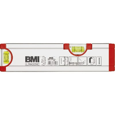 BMI Wasserwaage ULTRASONIC 20Cm Alu Silber 0 5Mm M M Magnet 692020M