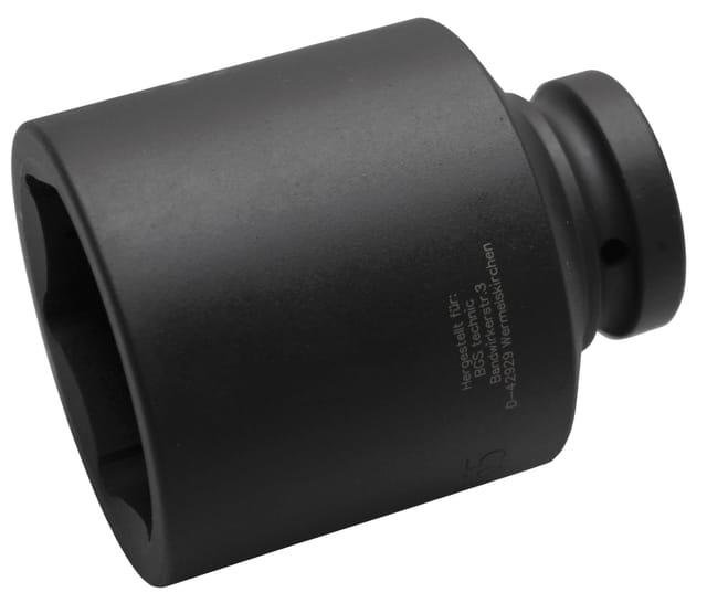 BGS Kraft Steckschlüssel Einsatz Sechskant Tief Antrieb Innenvierkant 25 Mm 1 Zoll SW 65 Mm 5500 65