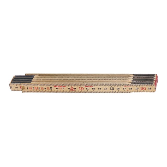 HULTAFORS Gliedermaßstab 59 2 10 L 2M B 15Mm Mm Cm EG III Glasb Natur 100004