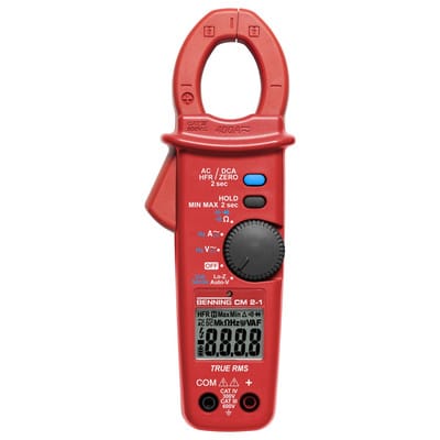 BENNING Stromzangenmultimeter CM 2 1 0 01 A 400 A CAT IV 600 V CAT III 100 V 44689