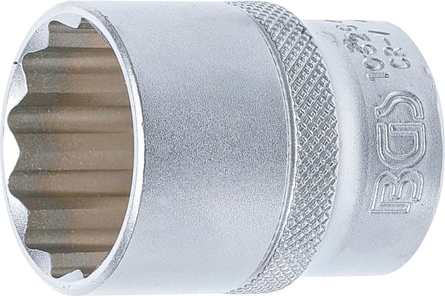 BGS Steckschlüssel Einsatz Zwölfkant Antrieb Innenvierkant 12 5 Mm 1 2 Zoll SW 26 Mm 10626