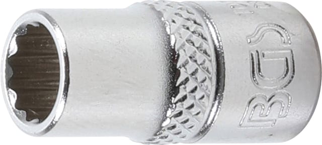 BGS Steckschlüssel Einsatz Zwölfkant Antrieb Innenvierkant 6 3 Mm 1 4 Zoll SW 7 Mm 10777
