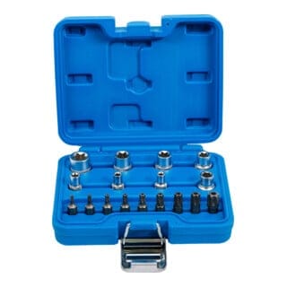 BGS Bit Und Steckschlüssel Satz E Profil T Profil Für Torx 17Tlg 5023