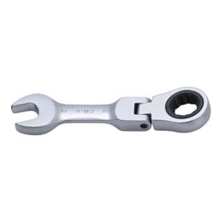 BGS Ratschenring Maulschlüssel Kurz Abwinkelbar SW 14 Mm 6914