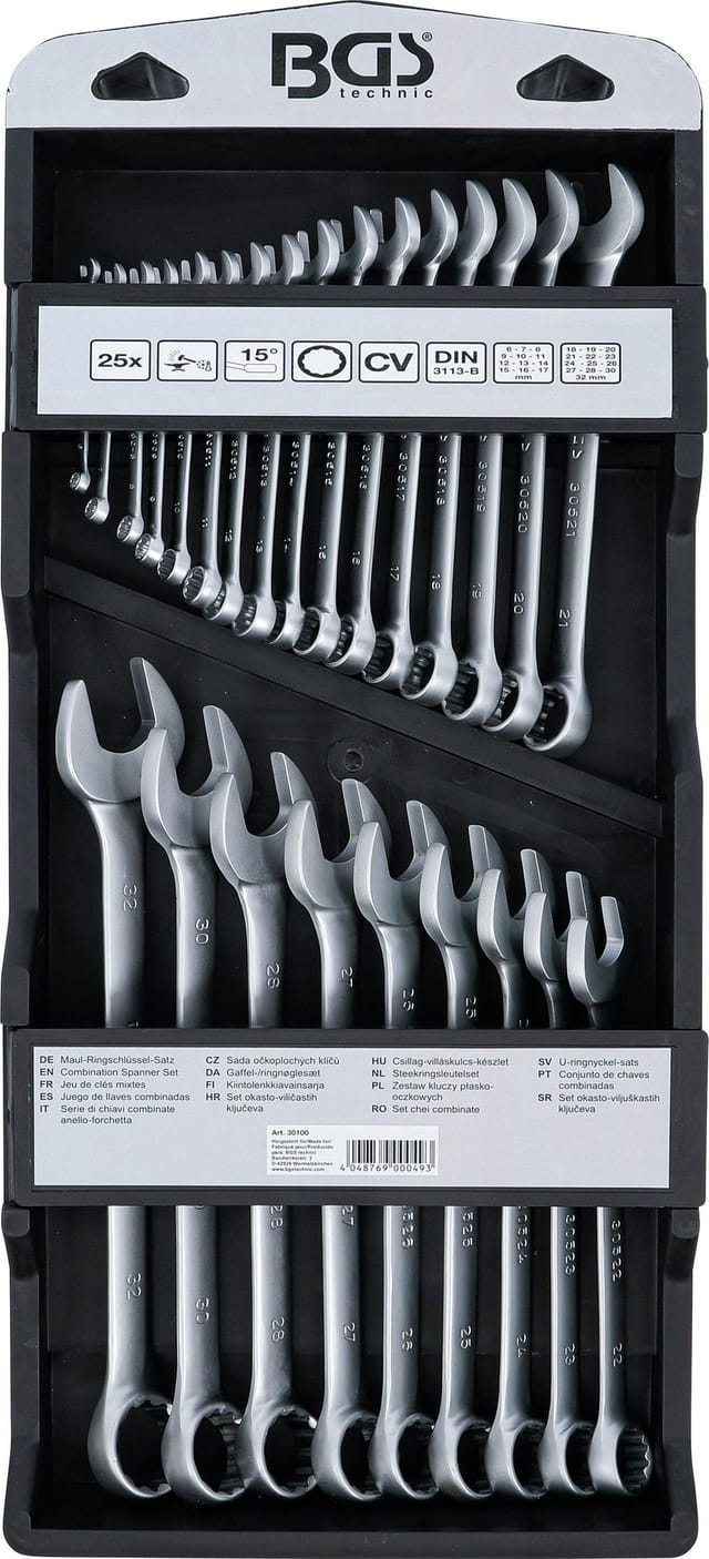 BGS Maul Ringschlüssel Satz SW 6 32 Mm 25Tlg 30100