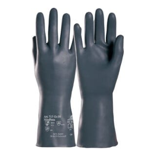 Honeywell Chemiehandschuh Nitopren 717 Gr 10 Dunkelgrau EN 388 EN 374 PSA III 717 10
