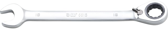 BGS Ratschenring Maulschlüssel Umschaltbar SW 18 Mm 6618