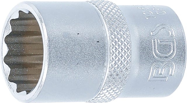 BGS Steckschlüssel Einsatz Zwölfkant Antrieb Innenvierkant 12 5 Mm 1 2 Zoll SW 17 Mm 10637