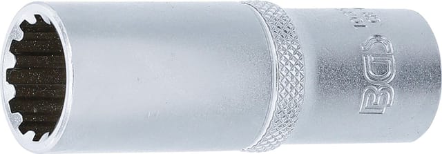 BGS Steckschlüssel Einsatz Gear Lock Tief Antrieb Innenvierkant 10 Mm 3 8 Zoll SW 15 Mm 10355