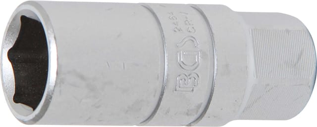 BGS Zündkerzen Einsatz Sechskant Antrieb Innenvierkant 10 Mm 3 8 Zoll SW 18 Mm 2464