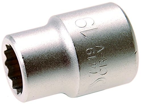 BGS Steckschlüssel Einsatz Zwölfkant Antrieb Innenvierkant 20 Mm 3 4 Zoll SW 19 Mm 7419