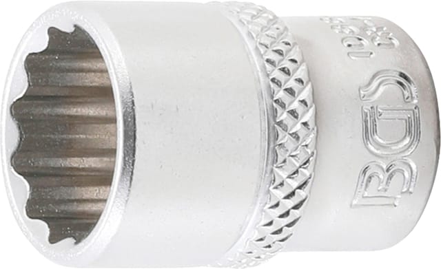 BGS Steckschlüssel Einsatz Zwölfkant Antrieb Innenvierkant 6 3 Mm 1 4 Zoll SW 1 2 Zoll 10880