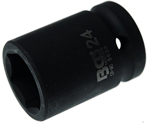 BGS Kraft Steckschlüssel Einsatz Sechskant Antrieb Innenvierkant 20 Mm 3 4 Zoll SW 24 Mm 5624