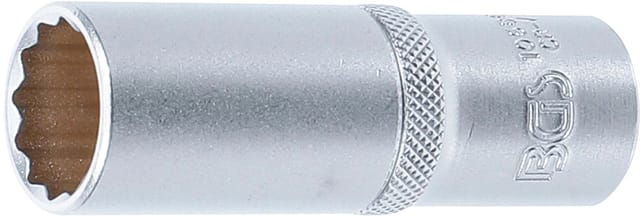 BGS Steckschlüssel Einsatz Zwölfkant Tief Antrieb Innenvierkant 12 5 Mm 1 2 Zoll SW 19 Mm 10686