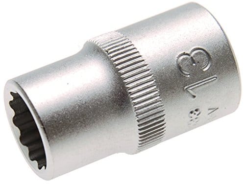 BGS Steckschlüssel Einsatz Zwölfkant Antrieb Innenvierkant 12 5 Mm 1 2 Zoll SW 13 Mm 10633