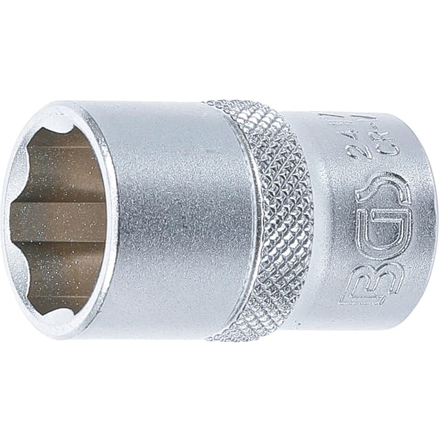 BGS Steckschlüssel Einsatz Super Lock Antrieb Innenvierkant 12 5 Mm 1 2 Zoll SW 17 Mm 2417