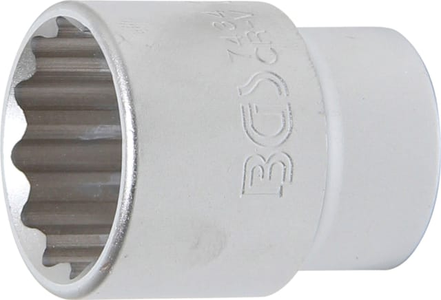 BGS Steckschlüssel Einsatz Zwölfkant Antrieb Innenvierkant 20 Mm 3 4 Zoll SW 34 Mm 7434