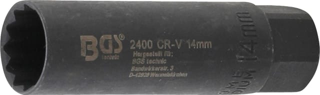 BGS Zündkerzen Einsatz Sechskant Antrieb Innenvierkant 10 Mm 3 8 Zoll SW 14 Mm 2400