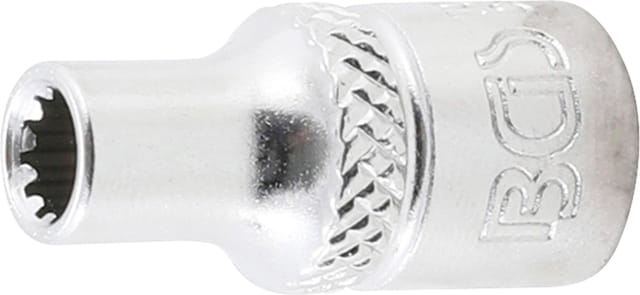 BGS Steckschlüssel Einsatz Gear Lock Antrieb Innenvierkant 6 3 Mm 1 4 Zoll SW 4 5 Mm 10101