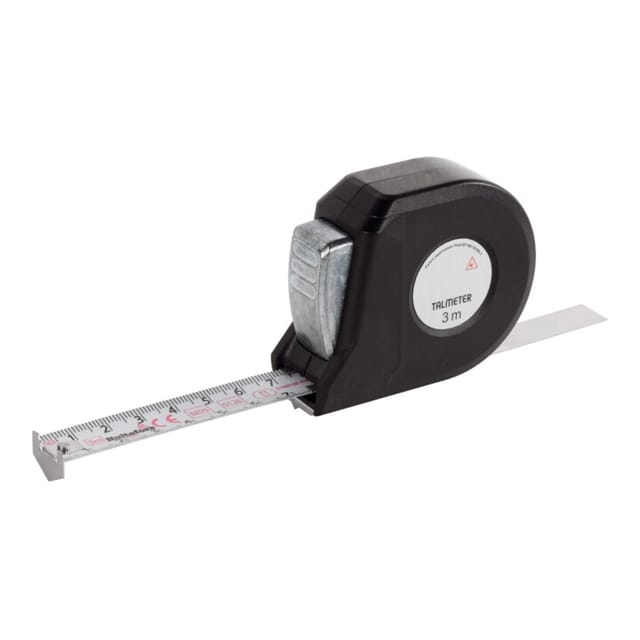 HULTAFORS Taschenrollbandmaß Talmeter L 3M B 16Mm Mm Cm EG II ABS Messlasche 359203