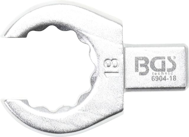 BGS Einsteck Ringschlüssel Offen 18 Mm Aufnahme 9 X 12 Mm 6904 18
