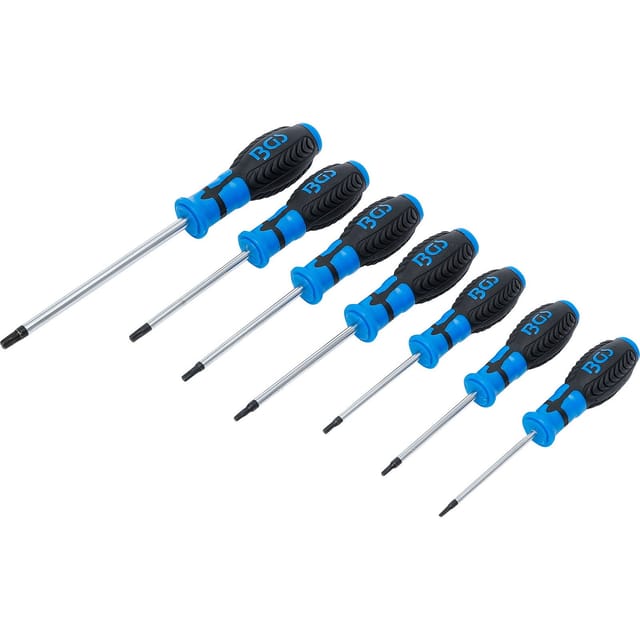 BGS Schraubendreher Satz T Profil Für Torx Mit Bohrung T10 T40 7Tlg 7841