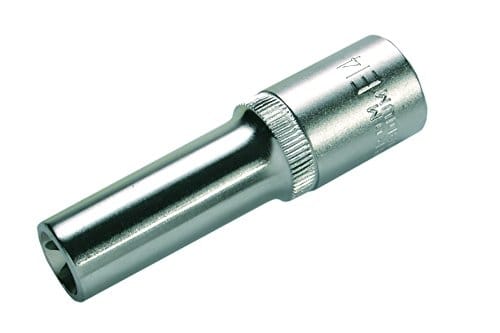 BGS Steckschlüssel Einsatz E Profil Tief Antrieb Innenvierkant 12 5 Mm 1 2 Zoll SW E14 6444