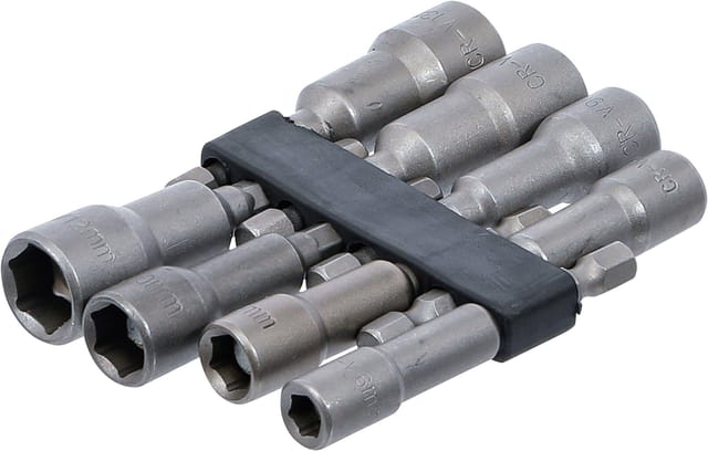 BGS Steckschlüssel Einsatz Satz Sechskant Antrieb Außensechskant 6 3 Mm 1 4 Zoll SW 6 13 Mm 8Tlg 2758