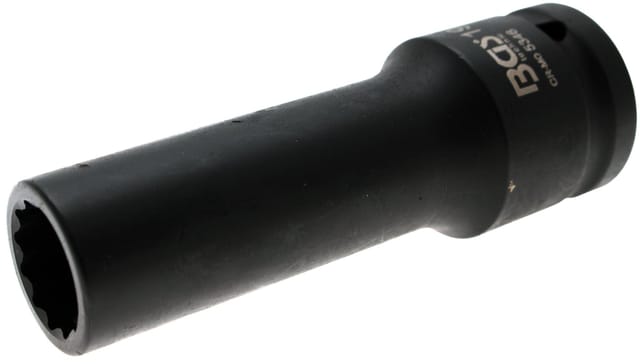 BGS Kraft Steckschlüssel Einsatz Zwölfkant Tief Antrieb Innenvierkant 20 Mm 3 4 Zoll SW 19 Mm 5346