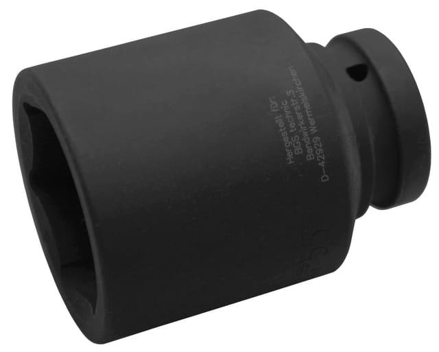BGS Kraft Steckschlüssel Einsatz Sechskant Tief Antrieb Innenvierkant 25 Mm 1 Zoll SW 55 Mm 5500 55