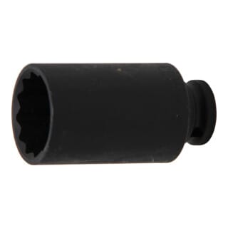BGS Kraft Steckschlüssel Einsatz Zwölfkant Antrieb Innenvierkant 12 5 Mm 1 2 Zoll SW 33 Mm 5339
