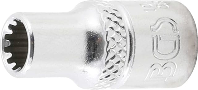 BGS Steckschlüssel Einsatz Gear Lock Antrieb Innenvierkant 6 3 Mm 1 4 Zoll SW 5 5 Mm 10102