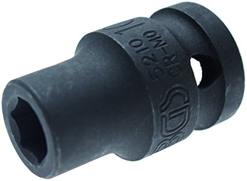 BGS Kraft Steckschlüssel Einsatz Sechskant Antrieb Innenvierkant 12 5 Mm 1 2 Zoll SW 10 Mm 5210