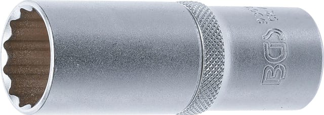 BGS Steckschlüssel Einsatz Zwölfkant Tief Antrieb Innenvierkant 12 5 Mm 1 2 Zoll SW 21 Mm 9360