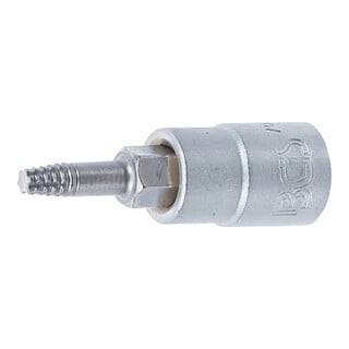 BGS Schraubenausdreher Bit Einsatz Antrieb Innenvierkant 6 3 Mm 1 4 Zoll Für Defektes T Profil Für Torx T15 7098 T15