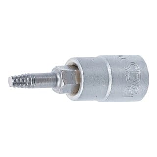BGS Schraubenausdreher Bit Einsatz Antrieb Innenvierkant 6 3 Mm 1 4 Zoll Für Defektes T Profil Für Torx T15 7098 T15